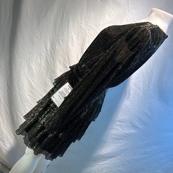 City Studio Black and Silver Long Sleeve Dress - Picture 4 of 12